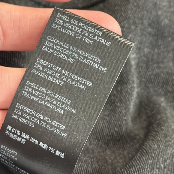 Anthropologie dark gray column Dress with Dolman Sleeves - Picture 11 of 12